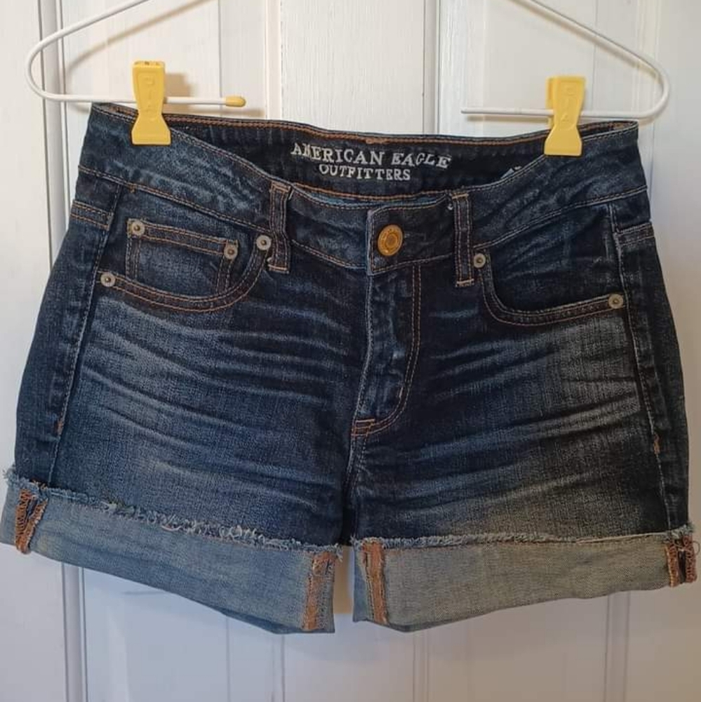 American Eagle Denim shorts, size 0, EUC